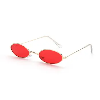 Ретро Малки Овални Слънчеви Очила Реколта Нюанси на Слънчеви Очила за Мъже, Дамски слънчеви Очила