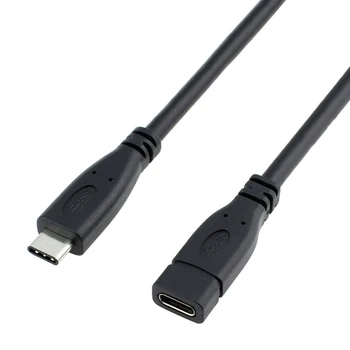 Удължител USBC 3.1 Gen 2 PD Бързо Зареждане на Данни 10gb/DP Видео Аудио Тел за Слушалки За Телефон Gopro VR USB Type C Разклонител