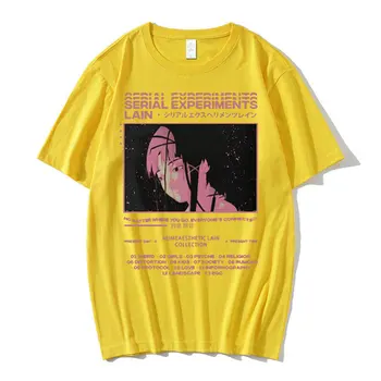 Лятна гореща тениска с къс ръкав на аниме поредица, графична тениска Мъжка тениска iwakura манга момиче, научна фантастика, тениска с къс ръкав, голяма