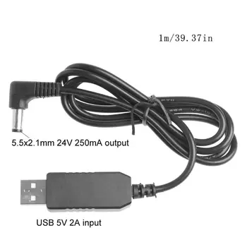 90 Градуса USB 5 В до 24-250 ma 5,5x2,1mm Нагоре Кабел-адаптер За led Рутер T3LB