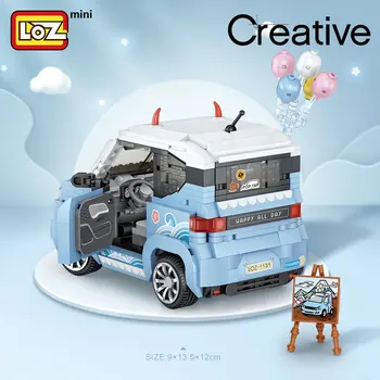 LOZ градивните елементи на мини автомобила модел на автомобила малки частици, сглобяване на играчки, пъзели момче, момиче, дете