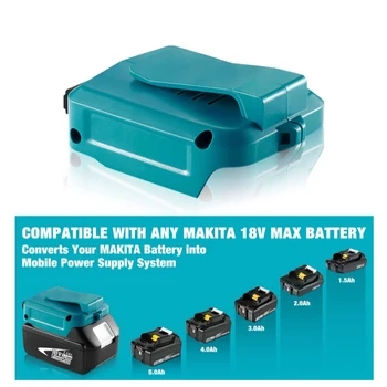 USB Зарядно Устройство Адаптер за Зареждане Конвертор За Makita Adp05 Bl1815 Bl1830 Bl1840 Bl1850 1415 14,4-18 В Литиево-Йонна Батерия на Едро