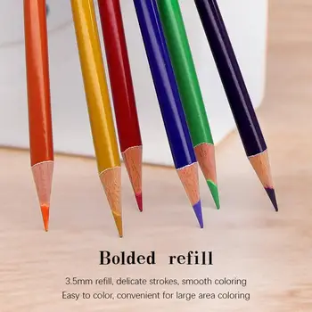 Brutfuner 180 Цвята Набор От Професионални Маслени Цветни Моливи Дървени Акварелни Моливи Комплект Моливи За Рисуване Учебни Материали За Бродерия