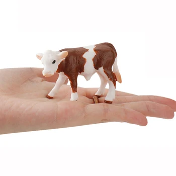 Моделиране на Фигурки Теле Ферма Мини Фигурка на Крава Пасища Животински Модели на Красиви Играчки за Деца направи си Сам Украса на Тортата