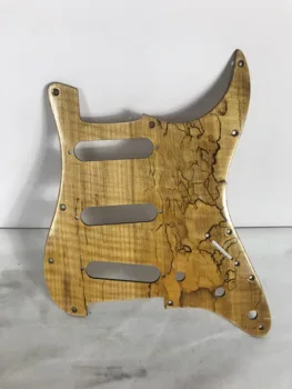 Видове Spalted Maple Wood strat SSS electrick guitar тампон царапающая табела за китара аксесоари telecaster