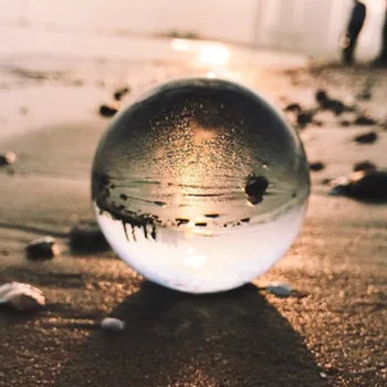80 мм Магическа Кристална Топка Кварцов на фън шуй Снимка Стъклена Сфера за Декорация на Дома Мода