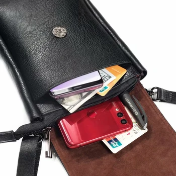 Нова Универсална Чанта за Мобилен Телефон Samsung iPhone Xiaomi Huawei Смартфон Мъжки Дамски Малка Чанта През Рамото ми Чанта