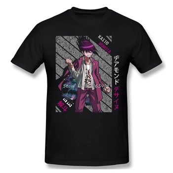 Kaito Momota - Памучен Тениска с принтом Camiseta Hombre Danganronpa Ultra Despair За Момичета, Манга За Мъже, Модни Градинска Облекло За подарък