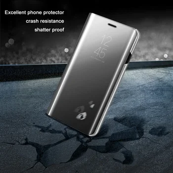 Умен Огледален флип калъф За Телефон Xiaomi Redmi Note 10 S 9s 9T 8T 8 9 Pro 9А 9В 8A K40Pro Mi 10T 11 Lite Poco X3 NFC Калъф Fundas