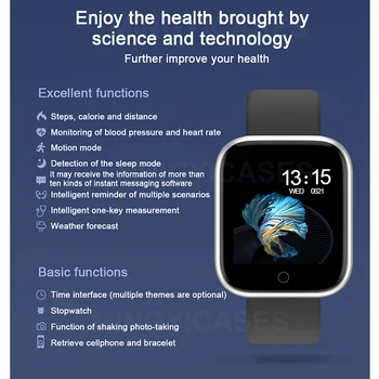 2020 Смарт Часовници Мъжки Напълно Сензорни Водоустойчив Умен Часовник с Датчик на Кръвното Налягане, Фитнес Тракер, Дамски Часовници за Android и IOS на Apple