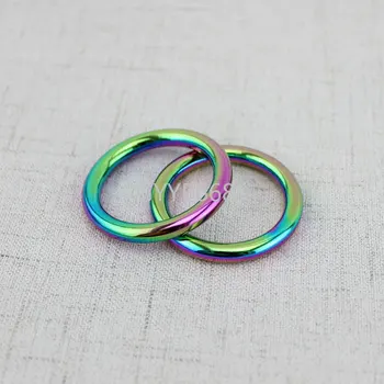 10-30-100шт О-пръстен за колан на дъгата 1,6 см 1,8 см 2,5 см на 3 см, аксесоари за чанти, заварени пръстени от сплав, затворен кръг о-пръстен
