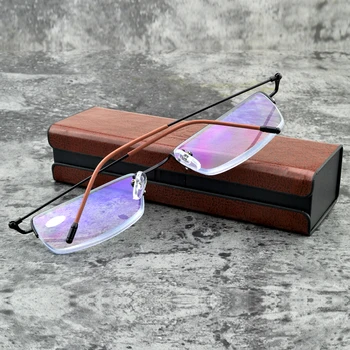 Мъжки и Женски Свръхлеки Прогресивно Мультифокальные очила за четене в полукръгла ръбове, гледачи далеч и близо +0.75 +1 +1.25 +1.5 +1.75 +4 С Футляром