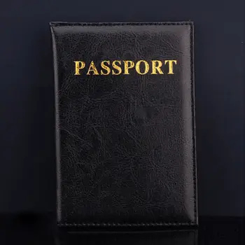 4 Цвята 1 бр. Модни Корици За паспорти От Изкуствена Кожа, Поставки за Самоличност, Чанта За Документи, един Случаен Пътен Титуляр За Паспорт, джоб За Карти