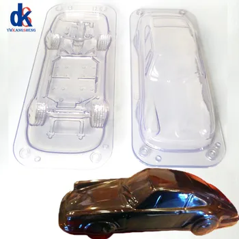 3D Шоколад Форма във Формата На Автомобил САМ Торта Ръчно изработени Бонбони Пластмасов Автомобил Инструмент За Производство на Шоколадови фигури За Украса на Тортата Форма За Печене