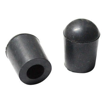 2 елемента Черен Гумен Накрайник с диаметър 10 mm за Вертикални и Т.н Endpin Protector