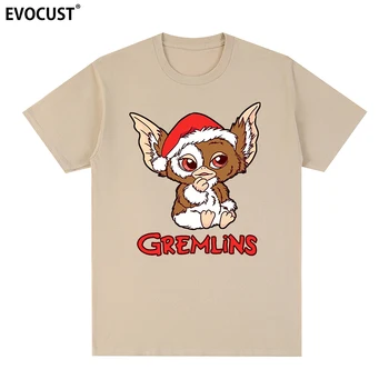 Гремлины Gizmo на 80-те години на Ужаси Коледен Филм тениска Памучен Мъжки t-shirt Нова ТЕНИСКА ДАМСКИ блузи