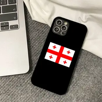 Калъф за мобилен телефон с Флага на Грузия за iPhone 8 7 6S Plus X 5S SE 2020 XR 11 12 mini pro XS MAX